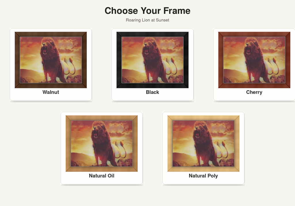 Roaring Lion at Sunset – 3D Lenticular Art