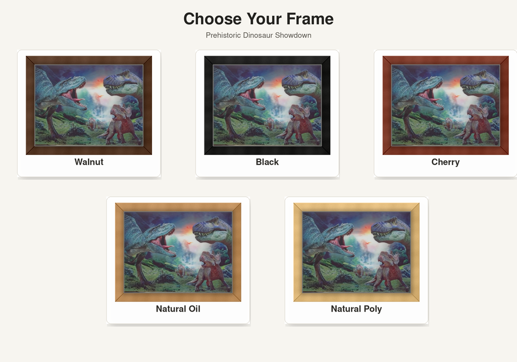 Prehistoric Dinosaur Showdown – 3D Lenticular Art