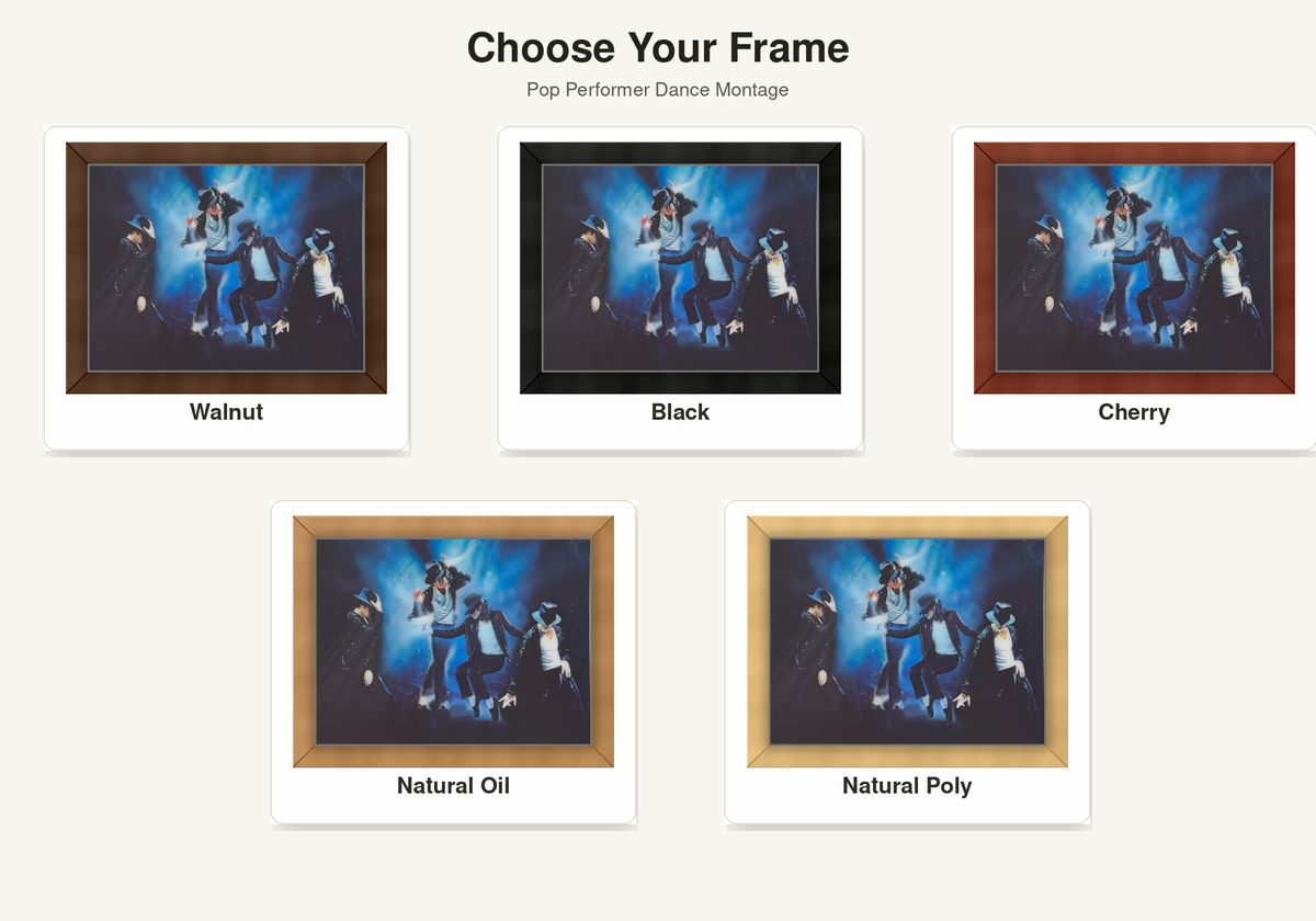 Pop Performer Dance Montage – 3D Lenticular Art