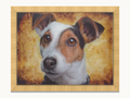 Brown-and-White Terrier Portrait – 3D Lenticular Art