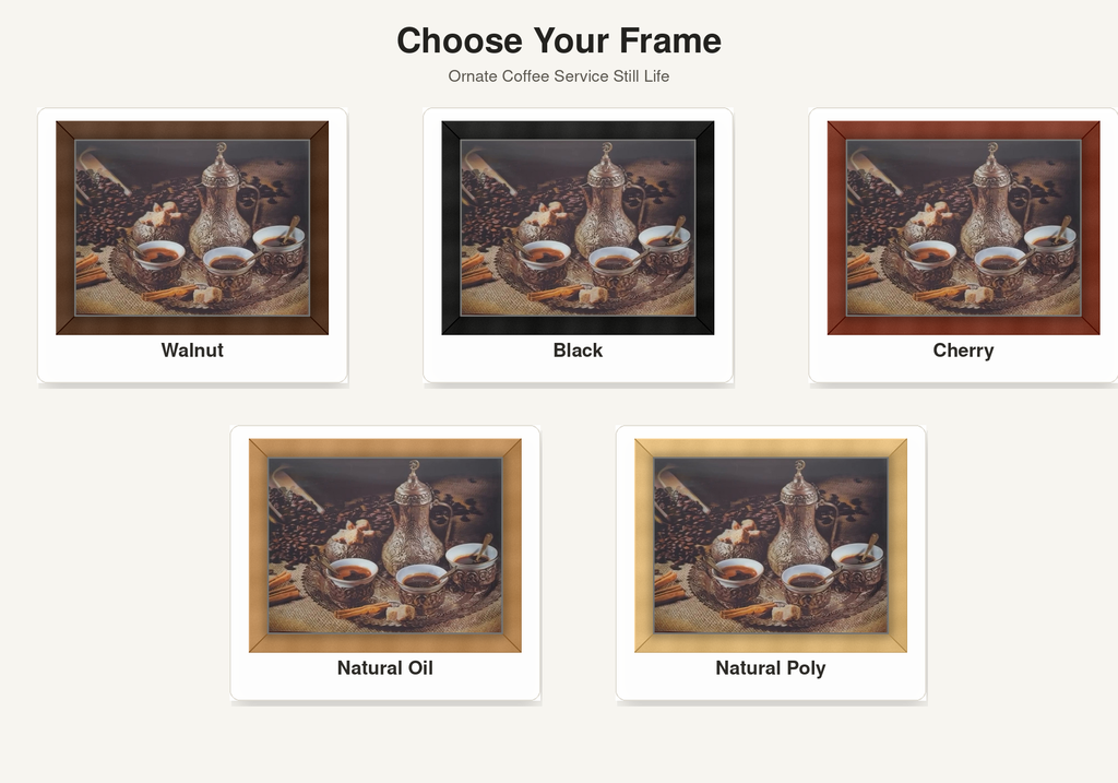 Ornate Coffee Service Still Life – 3D Lenticular Art