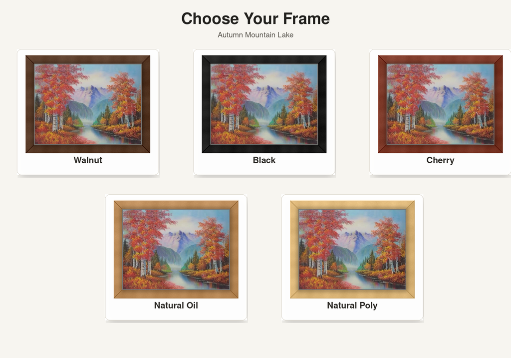 Autumn Mountain Lake – 3D Lenticular Art