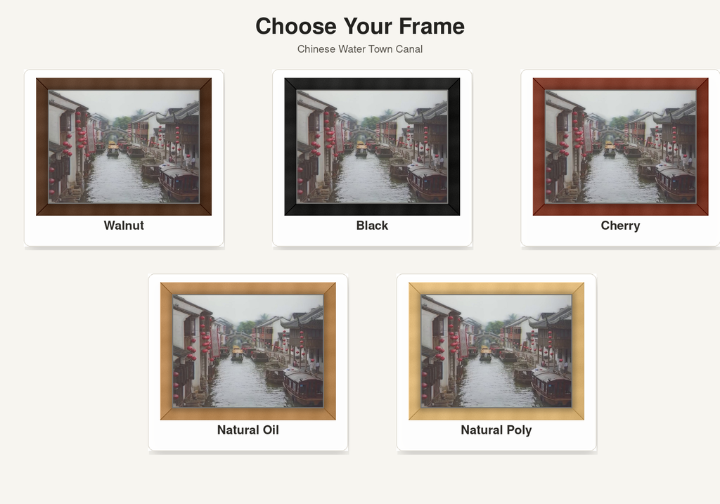 Chinese Water Town Canal – 3D Lenticular Art