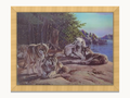 Wolf Pack at the Lakeshore – 3D Lenticular Art
