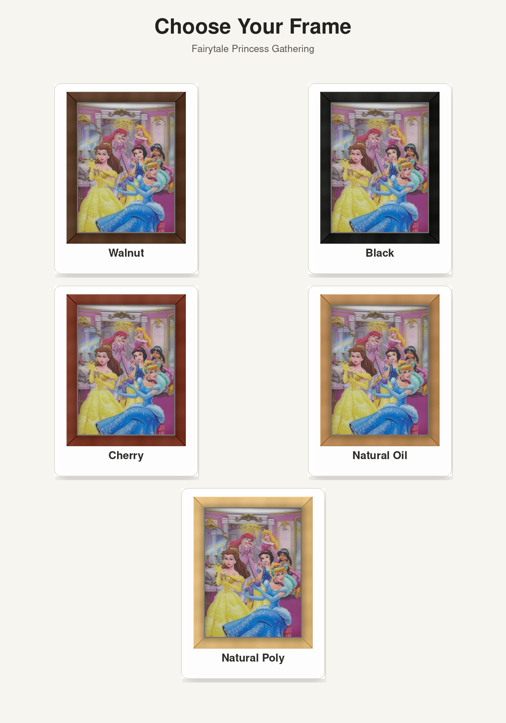 Fairytale Princess Gathering – 3D Lenticular Art