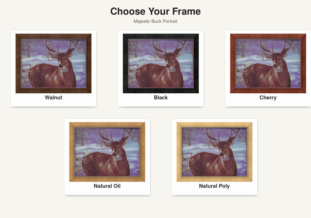 Majestic Buck Portrait – 3D Lenticular Art