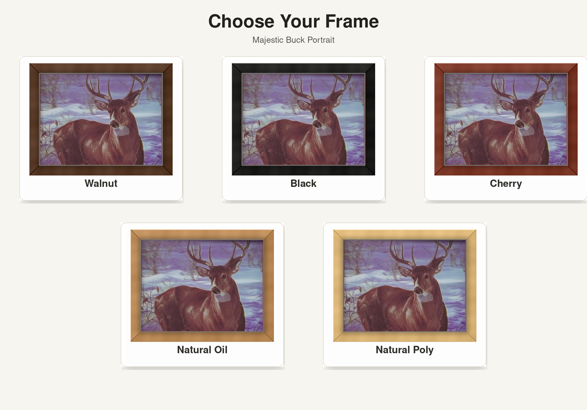 Majestic Buck Portrait – 3D Lenticular Art