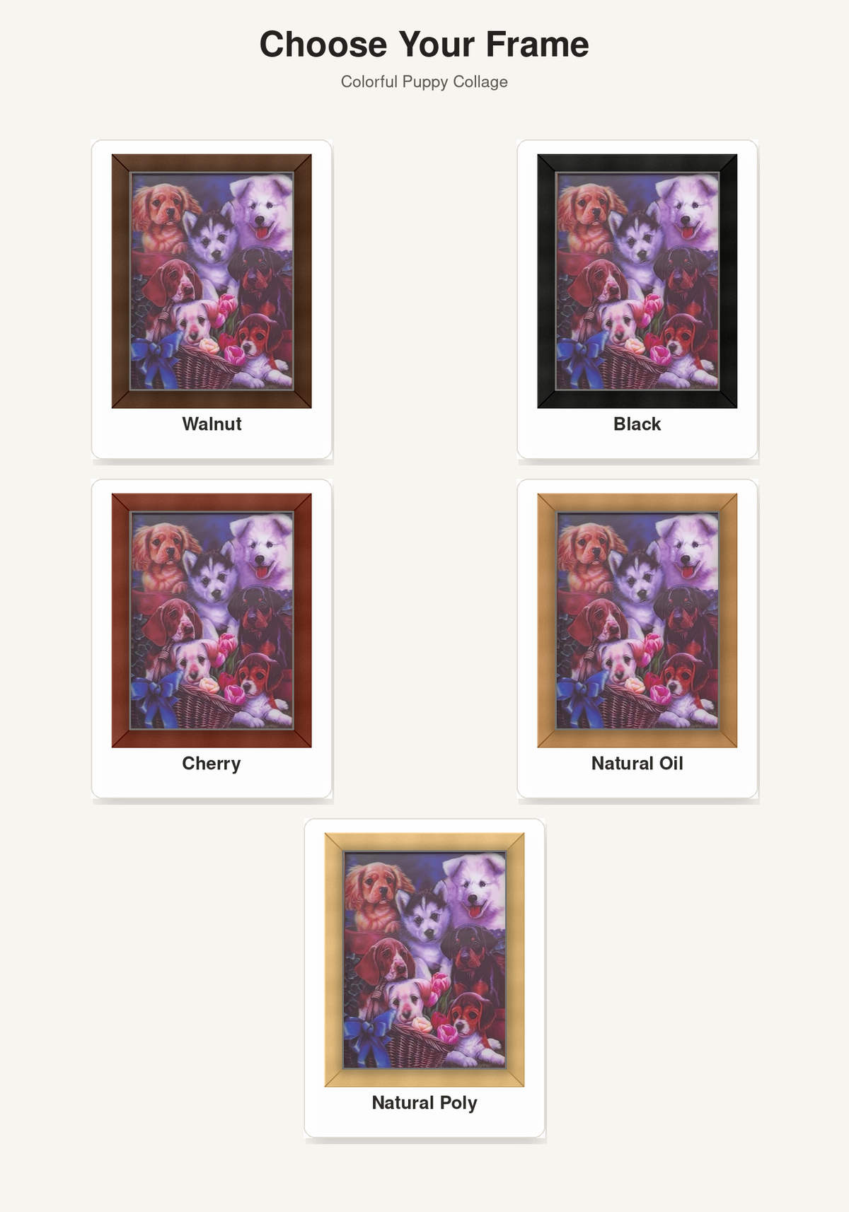 Basket of Puppies – 3D Lenticular Art