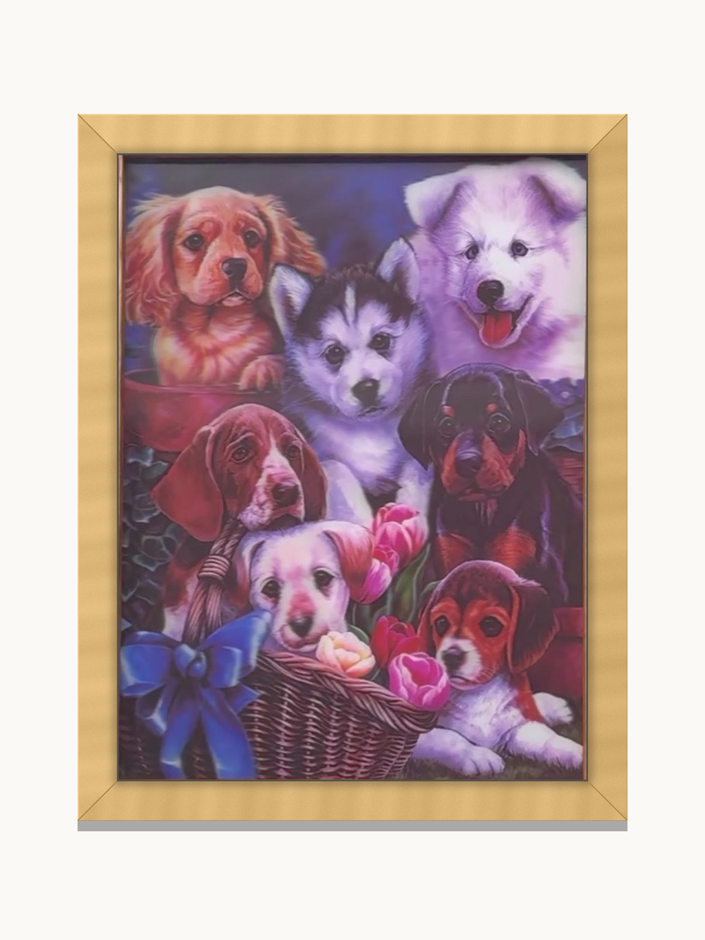 Colorful Kitten Collage – 3D Lenticular Art