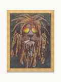 Rastafarian Lion Portrait – 3D Lenticular Art