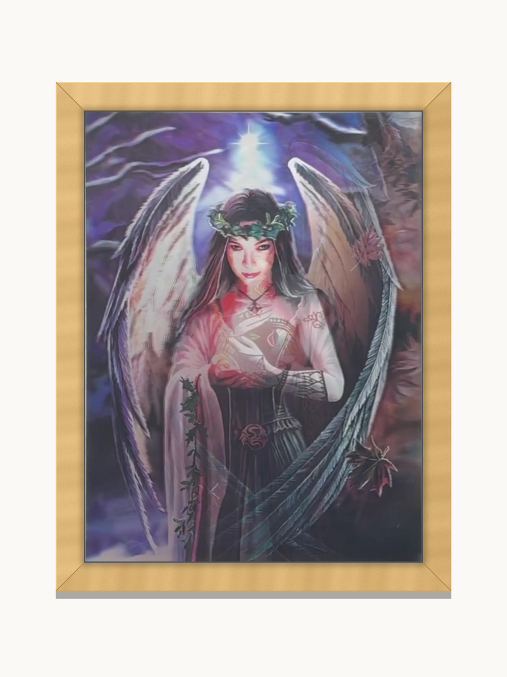 Dark Angel Fantasy Portrait – 3D Lenticular Art