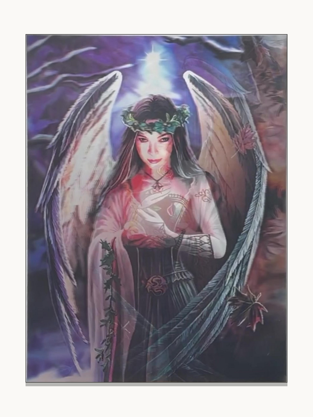 Dark Angel Fantasy Portrait – 3D Lenticular Art