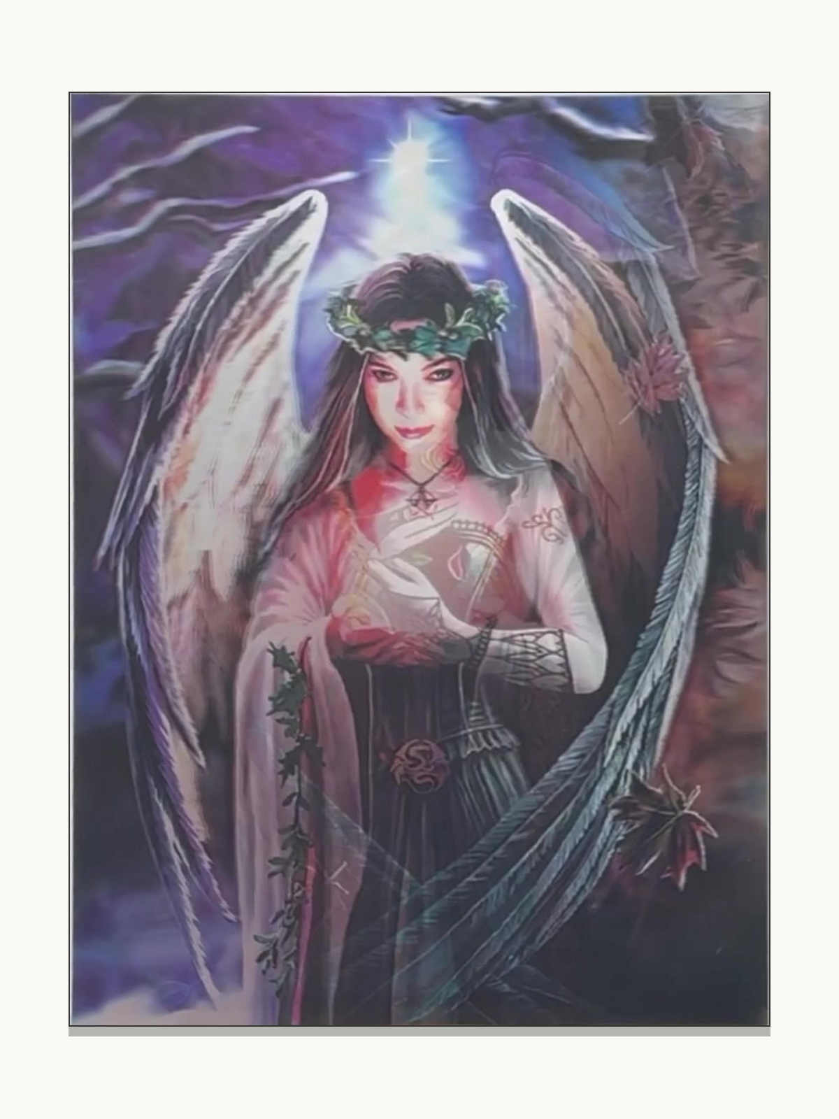 Dark Angel Fantasy Portrait – 3D Lenticular Art