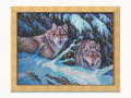 Wolf Pair by the Lake – 3D Lenticular Art