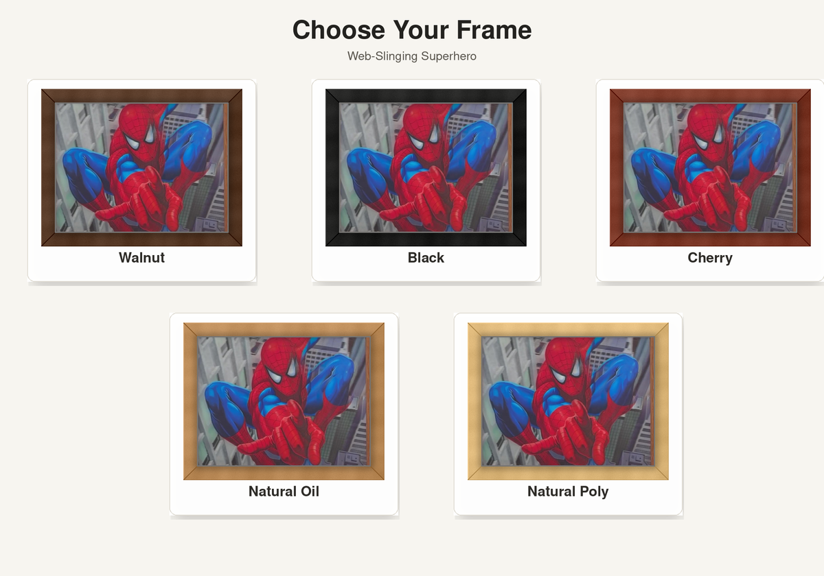Web-Slinging Superhero – 3D Lenticular Art