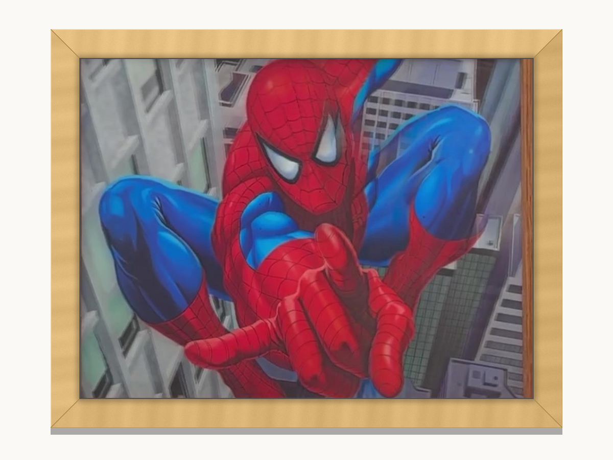 Web-Slinging Superhero – 3D Lenticular Art