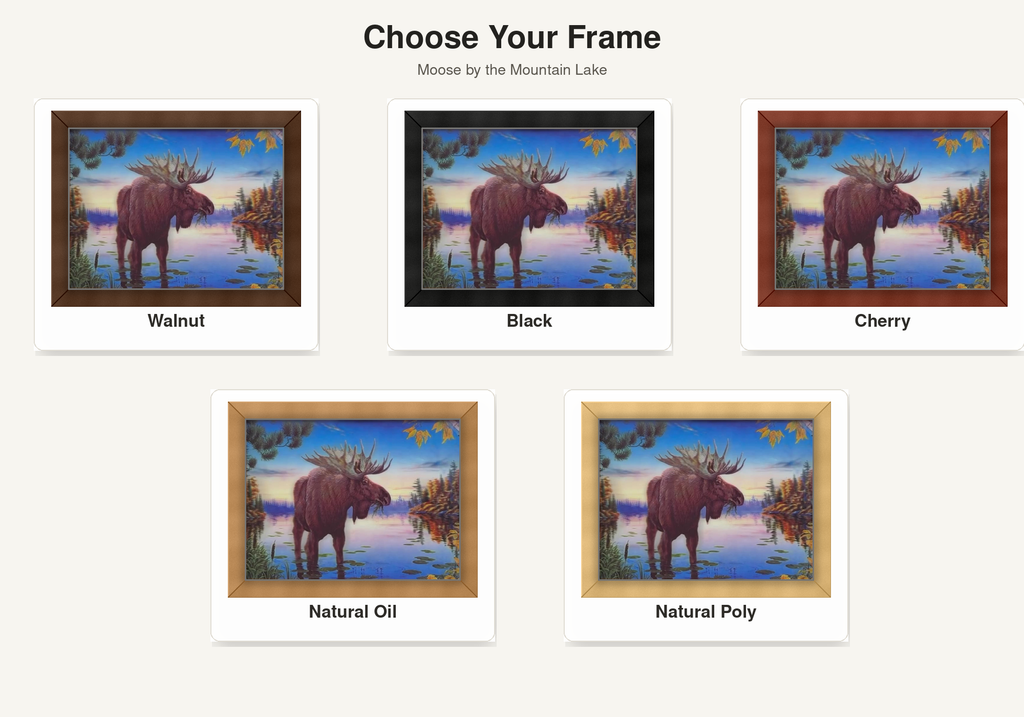 Moose by the Mountain Lake – 3D Lenticular Art