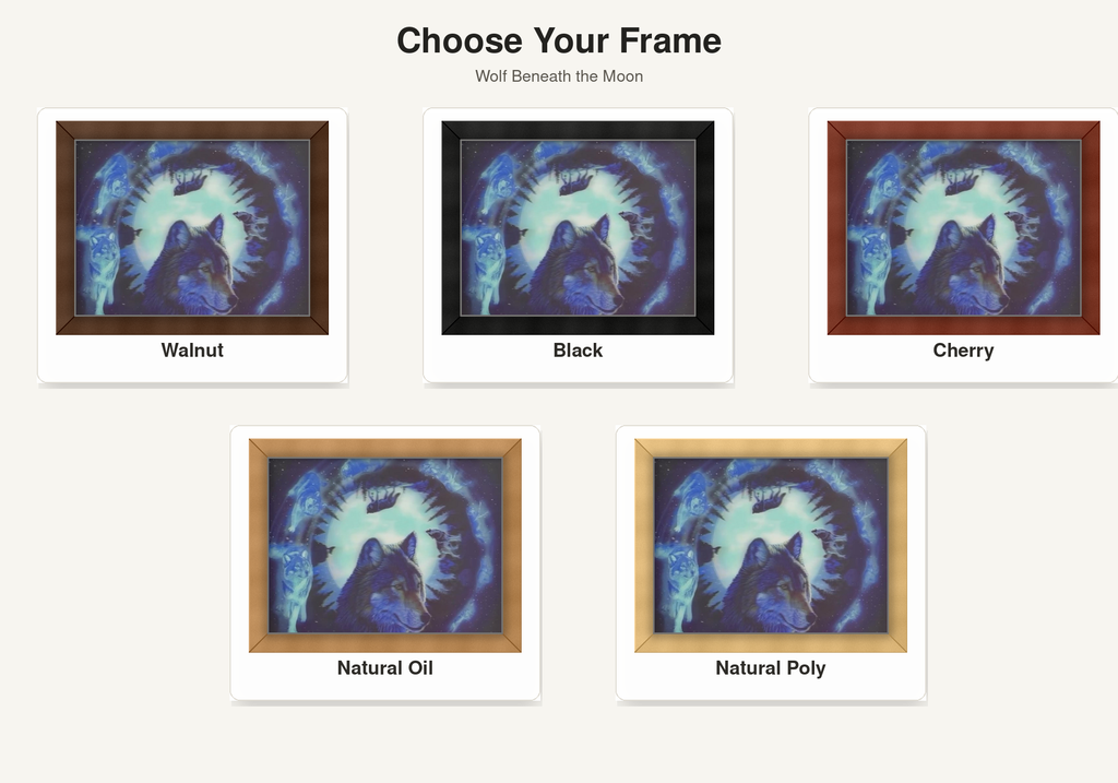 Wolf Beneath the Moon – 3D Lenticular Art