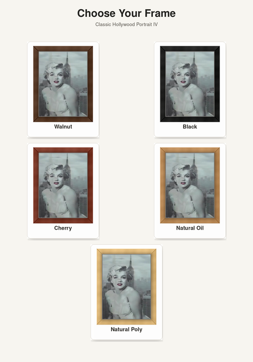 Classic Hollywood Portrait IV – 3D Lenticular Art