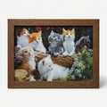 Garden Cats Gathering – 3D Lenticular Art