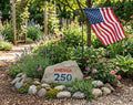 America 250 commemorative stone handcrafted engraved stone