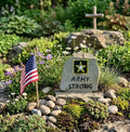 Army Strong stone handcrafted engraved stone