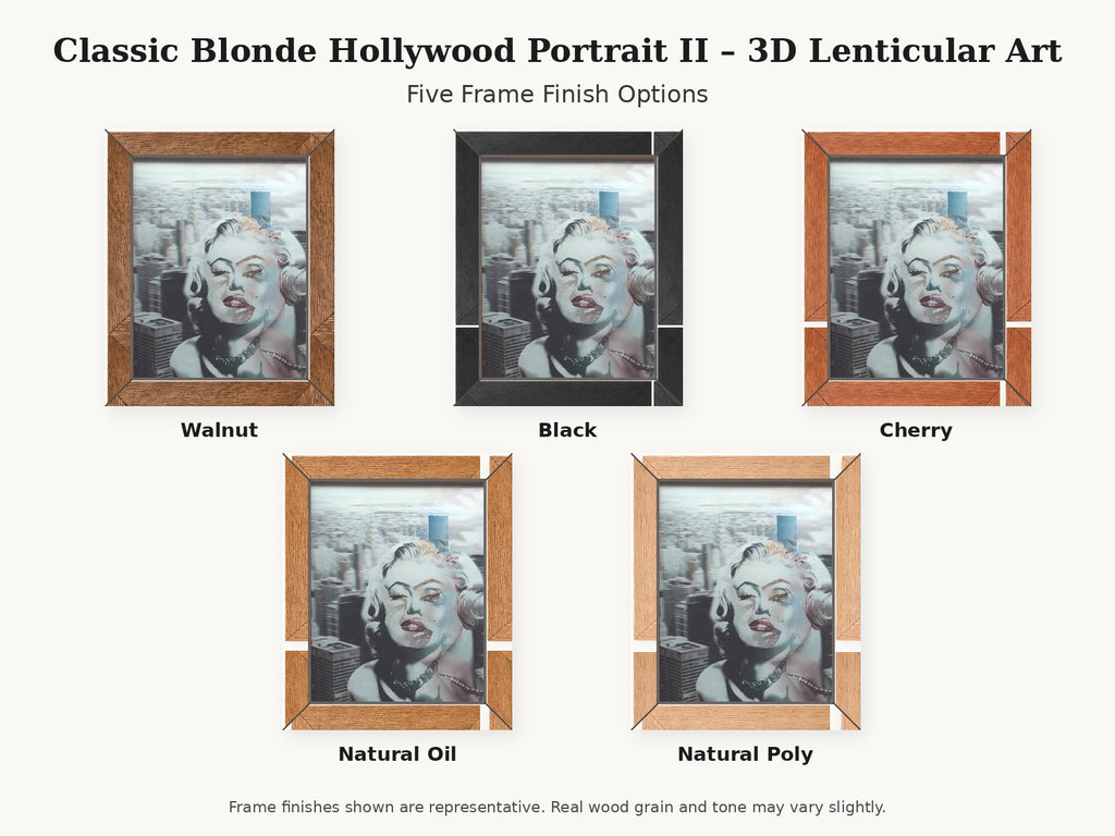 Classic Blonde Hollywood Portrait II – 3D Lenticular Art