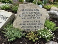 God Saw You light granite memorial handcrafted engraved stone