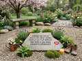 Held in Our Arms memorial stone handcrafted engraved stone