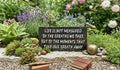 Life's Moments granite memorial plaque handcrafted engraved stone