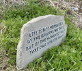 Life's moments remembrance stone handcrafted engraved stone