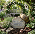 Nurses Are Angels gift stone handcrafted engraved stone