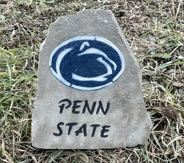 Penn State fieldstone handcrafted engraved stone
