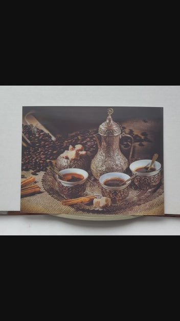 Ornate Coffee Service Still Life 3D lenticular artwork preview