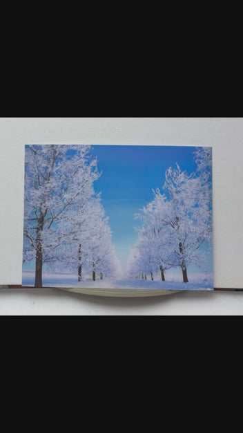 Winter Wonderland Tree Lane 3D lenticular artwork preview