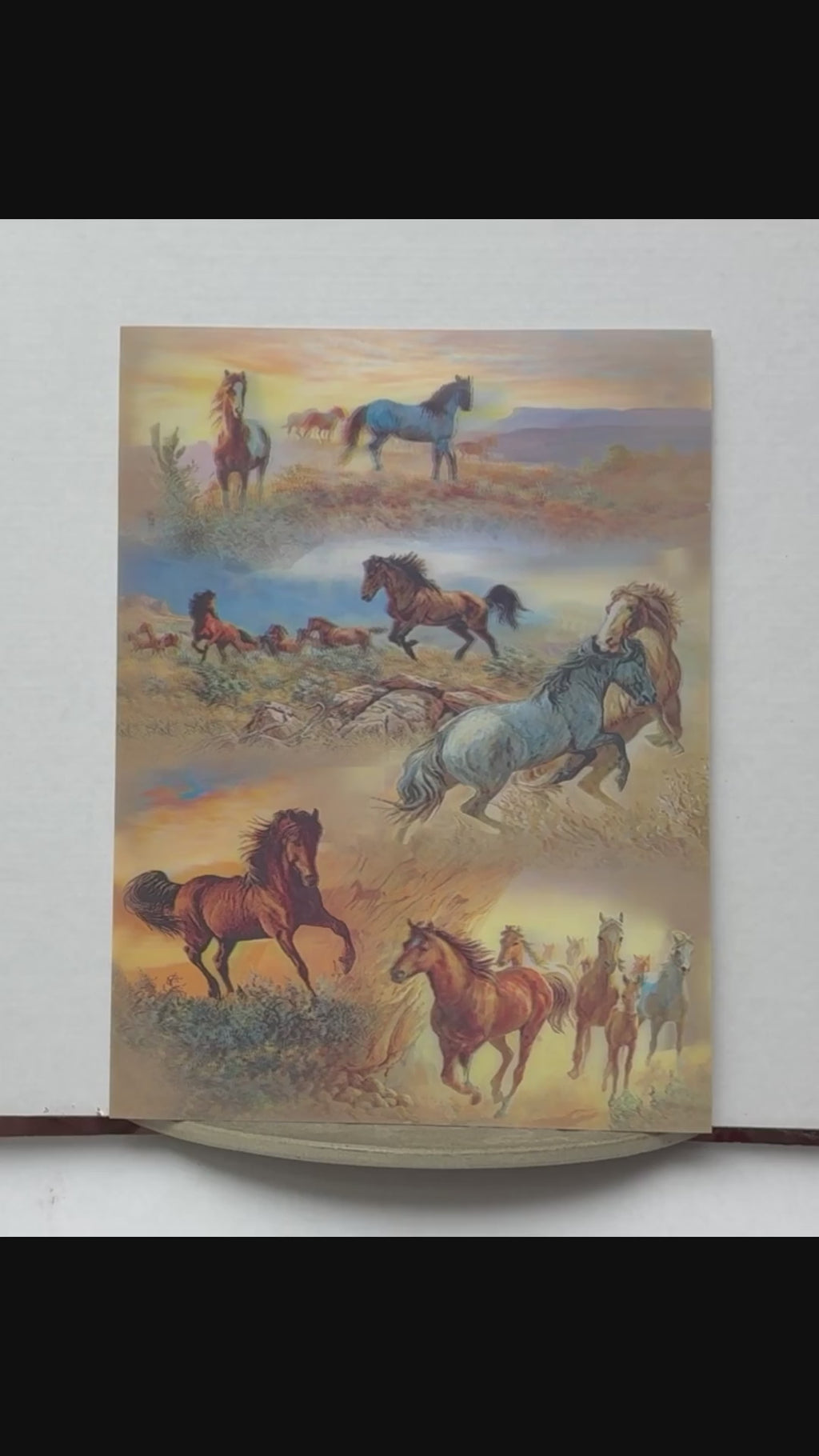 Running Horses Montage – 3D Lenticular Art