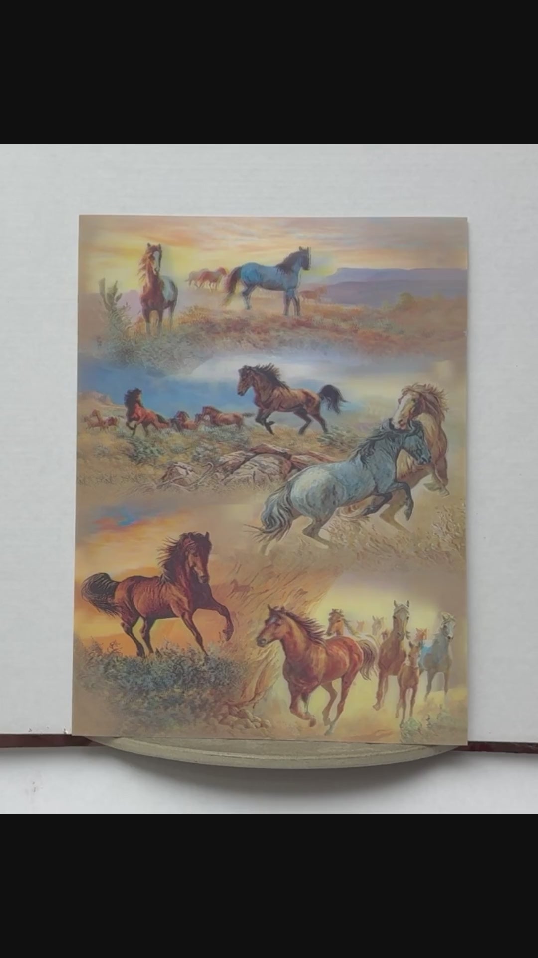Running Horses Montage – 3D Lenticular Art