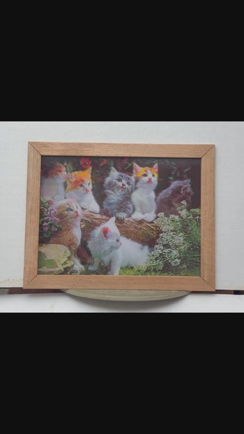Colorful Kitten Collage 3D lenticular artwork preview