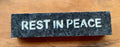 Rest in Peace granite plaque handcrafted engraved stone