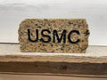 USMC granite stone handcrafted engraved stone